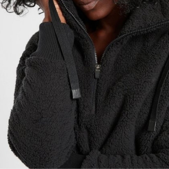 ATHLETA Talus pull over half zip Sherpa fleece sweatshirt - Picture 2 of 8